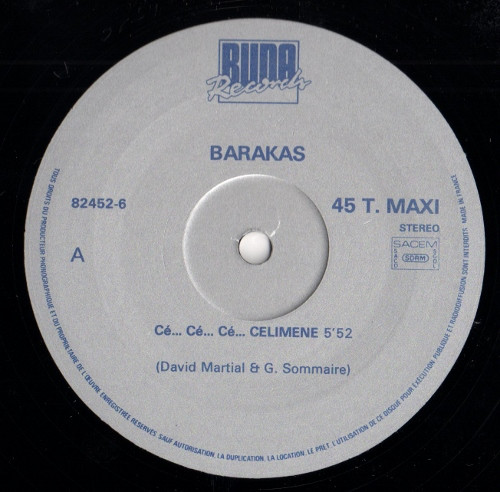 Barakas Et David Martial - Cé. Cé. Cé. Célimène  | Buda Records (82452-6) - 3