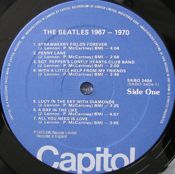 The Beatles - 1967-1970 | Capitol Records (SKBO 3404) - 4