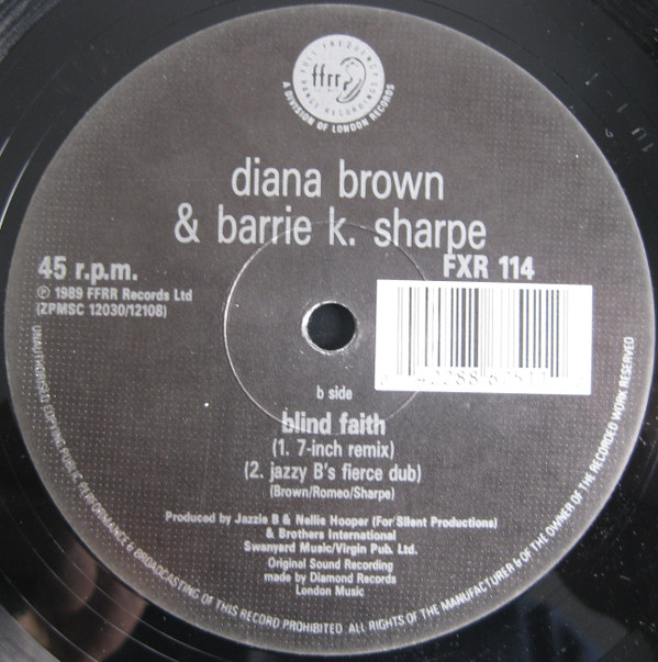 Diana Brown & Barrie K Sharpe - Blind Faith | FFRR (FXR 114) - 2