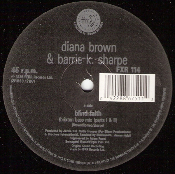 Diana Brown & Barrie K Sharpe - Blind Faith | FFRR (FXR 114) - main