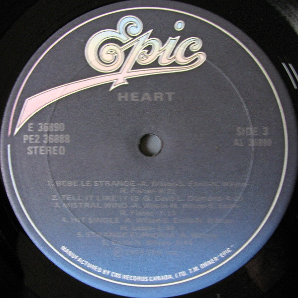 Heart - Greatest Hits / Live | Epic (PE2 36888) - 5