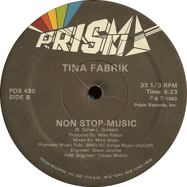 Tina Fabrik - Non Stop | Prism (PDS 430) - 2