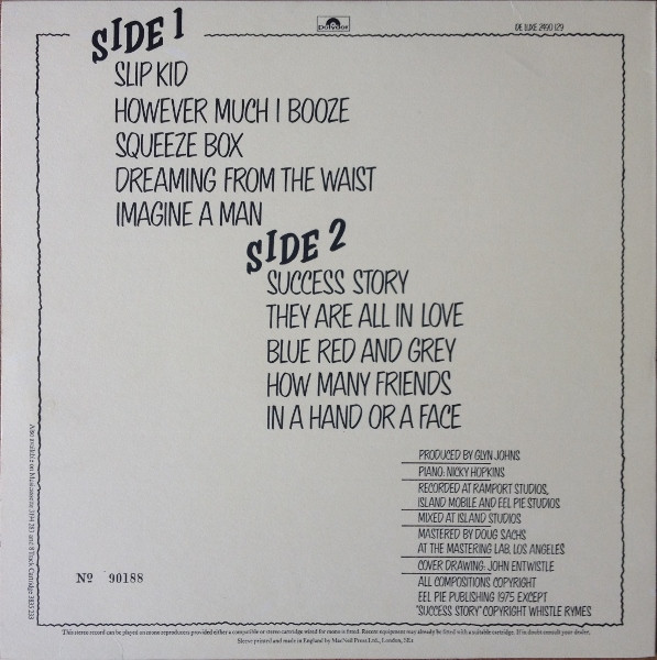 The Who By Numbers