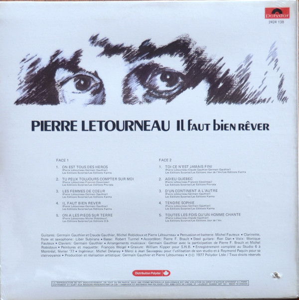 Pierre Létourneau - Il Faut Bien Rêver | Polydor (2424 138) - 2 Pierre Létourneau - Il Faut Bien Rêver | Polydor (2424 138) - 2