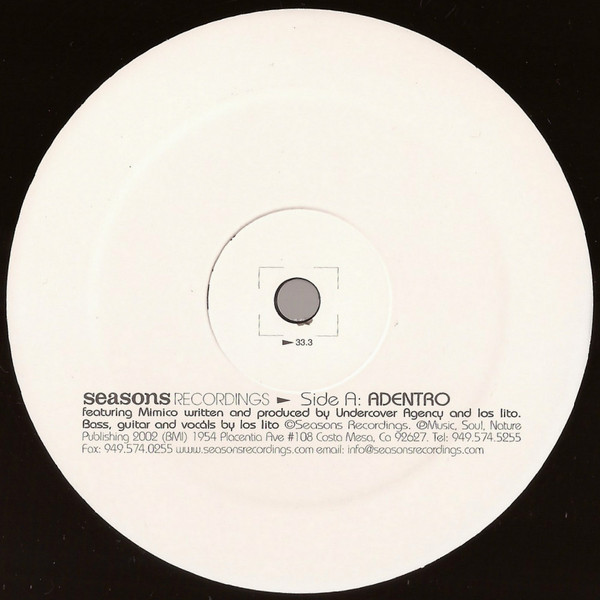 Undercover Agency - Adentro | Seasons Recordings (SEA12-034) - 3