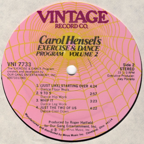 Carol Hensel - Carol Hensel's Exercise & Dance Program, Volume 2 | Vintage Record Co. (VNI 7733) - 4 Carol Hensel - Carol Hensel's Exercise & Dance Program, Volume 2 | Vintage Record Co. (VNI 7733) - 4