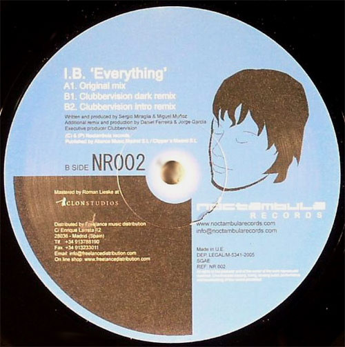 I.B. - Everything | Noctambula Records (NR002) - main I.B. - Everything | Noctambula Records (NR002) - main