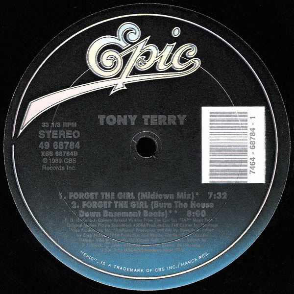 Tony Terry - Forget The Girl | Epic (49 68784) - 2