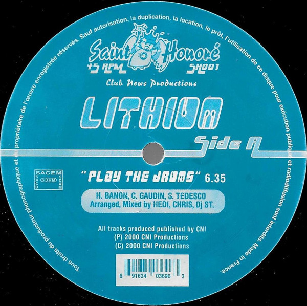 Lithium - Play The Drums | Saint Honoré (SH001)