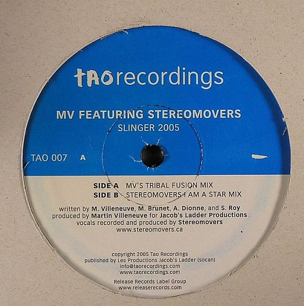 Martin Villeneuve Featuring Stereomovers - Slinger 2005 | Tao Recordings (TAO 007) - main Martin Villeneuve Featuring Stereomovers - Slinger 2005 | Tao Recordings (TAO 007) - main
