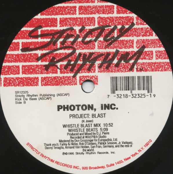 Photon Inc. - Project: Blast | Strictly Rhythm (SR12325) - 2 Photon Inc. - Project: Blast | Strictly Rhythm (SR12325) - 2