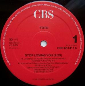 Toto - Stop Loving You | CBS (651411 6) - 3