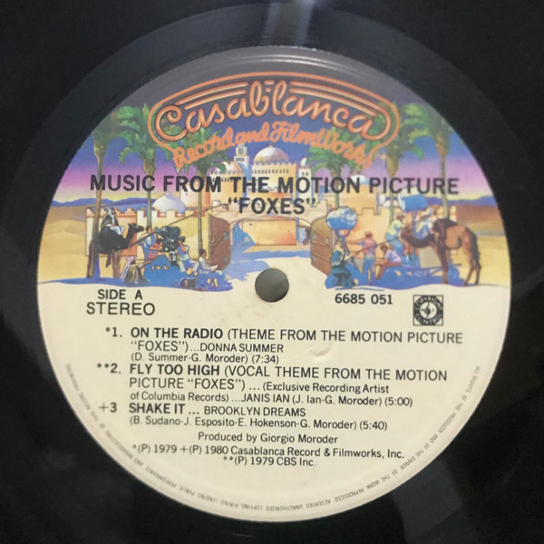 Music From The Motion Picture "Foxes"