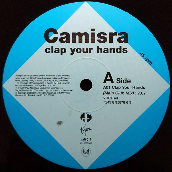 Camisra - Clap Your Hands | VC Recordings (VCRT 49) - 3 Camisra - Clap Your Hands | VC Recordings (VCRT 49) - 3
