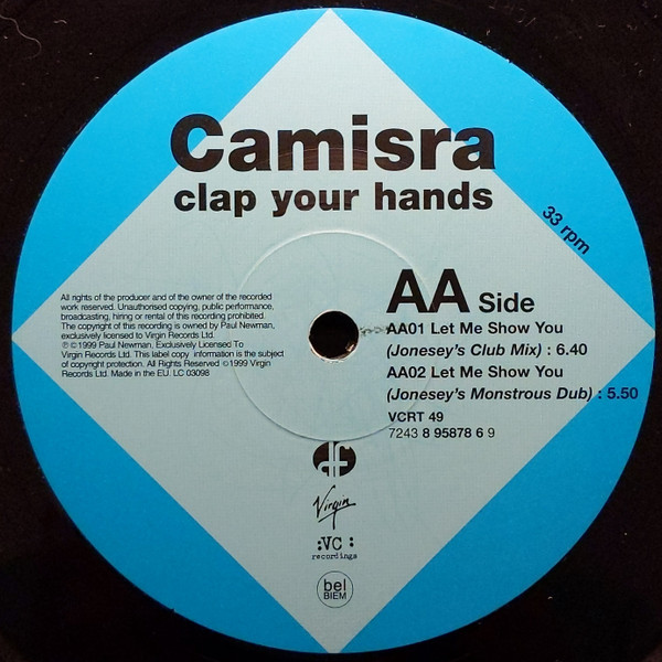 Camisra - Clap Your Hands | VC Recordings (VCRT 49) - 4 Camisra - Clap Your Hands | VC Recordings (VCRT 49) - 4