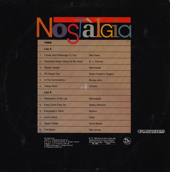 Various - Nostàlgia '69 | Fonit Cetra (PL 794) - 2 Various - Nostàlgia '69 | Fonit Cetra (PL 794) - 2