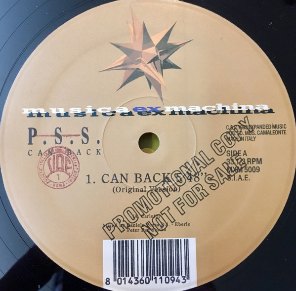 P.S.S. - Can Back | Musica Ex Machina (MXM 5009) - 2 P.S.S. - Can Back | Musica Ex Machina (MXM 5009) - 2
