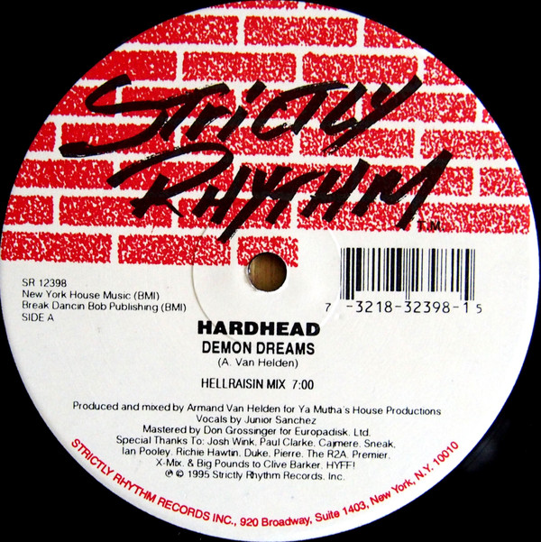 Hardhead - Demon Dreams | Strictly Rhythm (SR 12398)