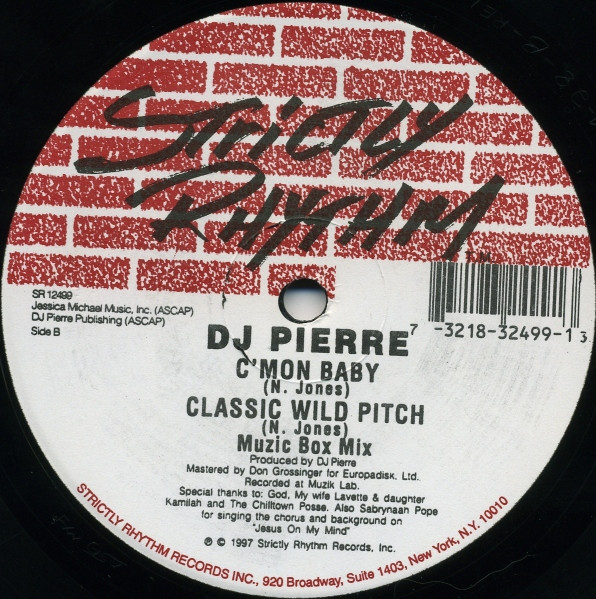 DJ Pierre - C'Mon Baby | Strictly Rhythm (SR 12499) - 2