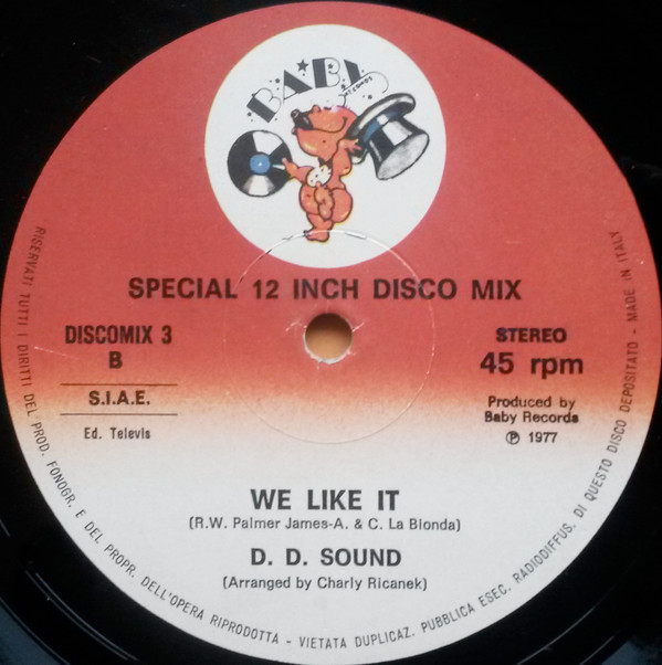 D.D. Sound - 1, 2, 3, 4, Gimme Some More / We Like It | Baby Records (DISCOMIX 3) - 4 D.D. Sound - 1, 2, 3, 4, Gimme Some More / We Like It | Baby Records (DISCOMIX 3) - 4