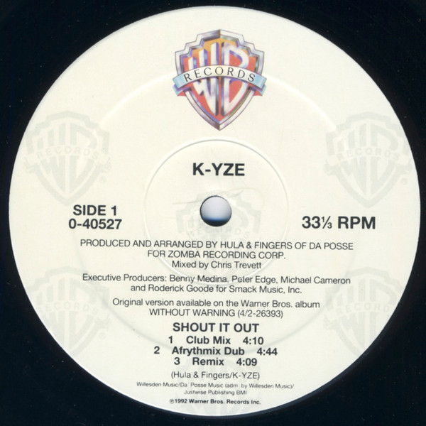 K-Yze - Shout It Out | Warner Bros. Records (0-40527) - 3