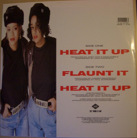 Wee Papa Girl Rappers Featuring Two Men And A Drum Machine - Heat It Up | Jive (JIVE T 174) - 2
