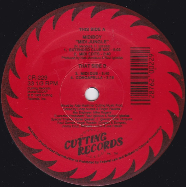 Midiboy - Midi Jungle | Cutting Records (CR-229) - main