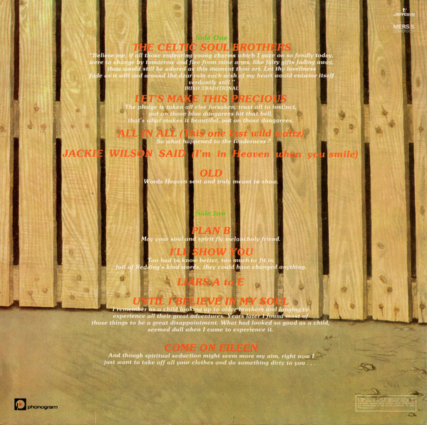 Kevin Rowland & Dexys Midnight Runners - Too-Rye-Ay | Mercury (MERS 5) - 2