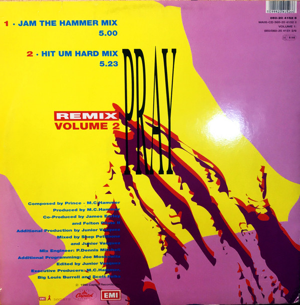 MC Hammer - Pray (Remix Volume 2) | Capitol Records (060-20 4152 6) - 2 MC Hammer - Pray (Remix Volume 2) | Capitol Records (060-20 4152 6) - 2