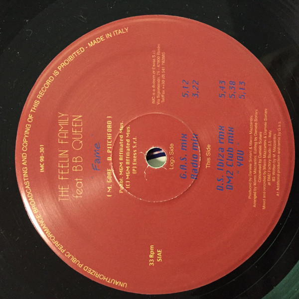 Feelin Family Feat The B.B. Queen - Fame | IMC (IMC 98-301) - main Feelin Family Feat The B.B. Queen - Fame | IMC (IMC 98-301) - main
