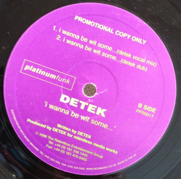Detek - You Turn Me On | Platinum Funk (PFR001T) - main Detek - You Turn Me On | Platinum Funk (PFR001T) - main