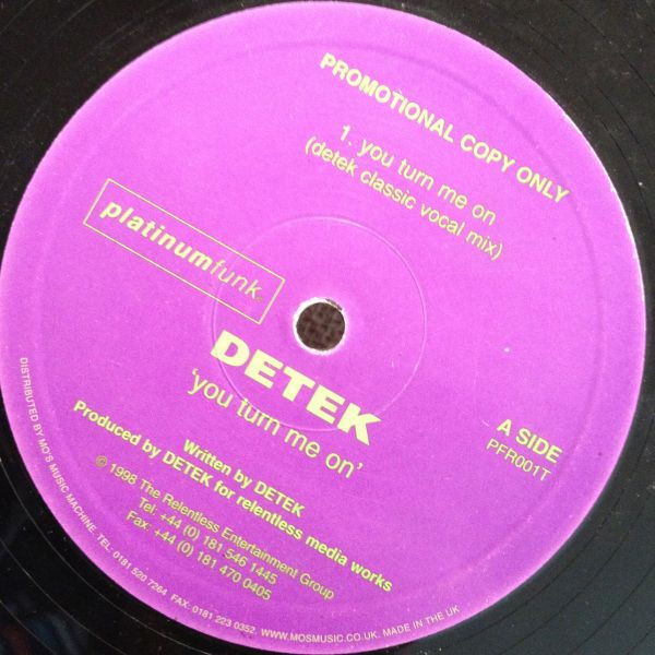 Detek - You Turn Me On | Platinum Funk (PFR001T) - 2 Detek - You Turn Me On | Platinum Funk (PFR001T) - 2