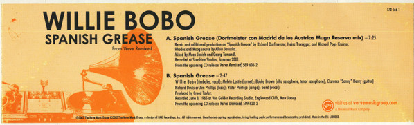 Willie Bobo - Spanish Grease | Verve Records (570 666-1)