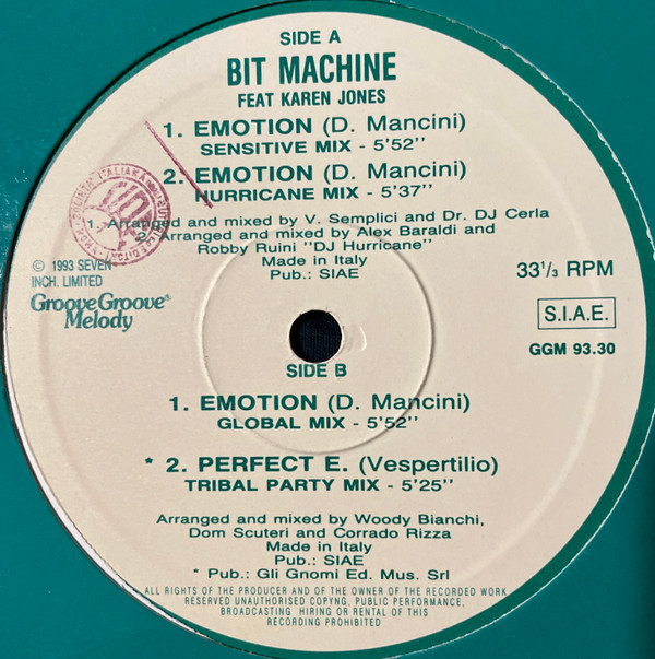 Bit Machine Feat. Karen Jones - Emotion | Groove Groove Melody (GGM 9330) - 3 Bit Machine Feat. Karen Jones - Emotion | Groove Groove Melody (GGM 9330) - 3