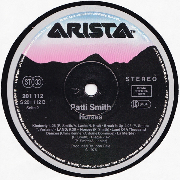 Patti Smith - Horses | Arista (201 112) - 4
