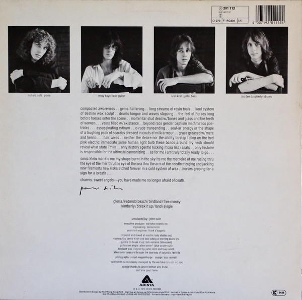 Patti Smith - Horses | Arista (201 112) - 2
