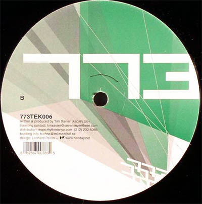 Tim Xavier - Powerplant | 773 Tekno (773TEK 006) - 2