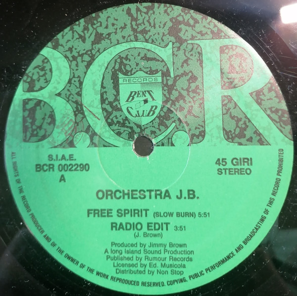 Orchestra JB - Free Spirit | Beat Club Records (BCR 002290) - main