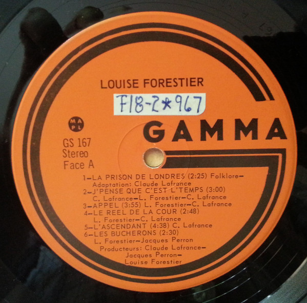 Louise Forestier - Louise Forestier | Gamma (GS 167) - 4 Louise Forestier - Louise Forestier | Gamma (GS 167) - 4