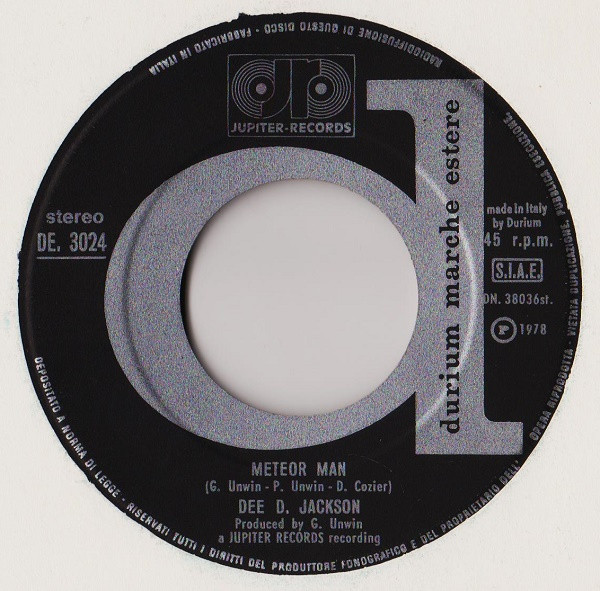 Dee D. Jackson - Meteor Man | Durium (DE 3024) - 3 Dee D. Jackson - Meteor Man | Durium (DE 3024) - 3
