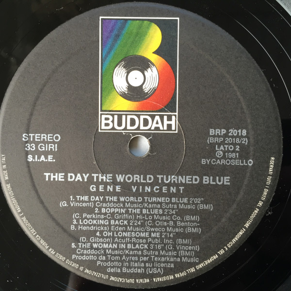 Gene Vincent - The Day The World Turned Blue | Buddah Records (BRP 2018) - 4