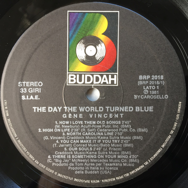 Gene Vincent - The Day The World Turned Blue | Buddah Records (BRP 2018) - 3