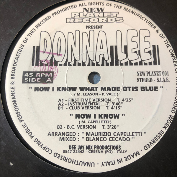 Donna Lee - Now I Know What Made Otis Blue | New Planet Records (NEW PLANET 001) - 3 Donna Lee - Now I Know What Made Otis Blue | New Planet Records (NEW PLANET 001) - 3