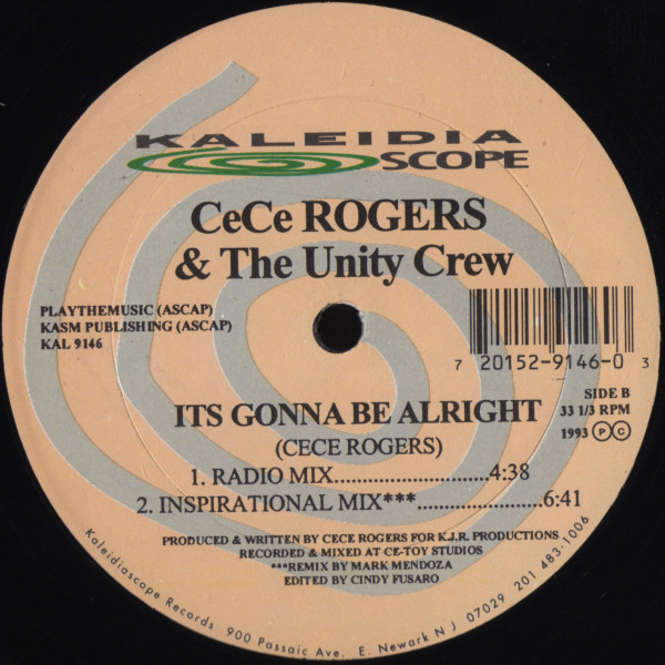 CeCe Rogers & The Unity Crew - Its Gonna Be Alright | Kaleidiascope Records (KAL 9146) - 2
