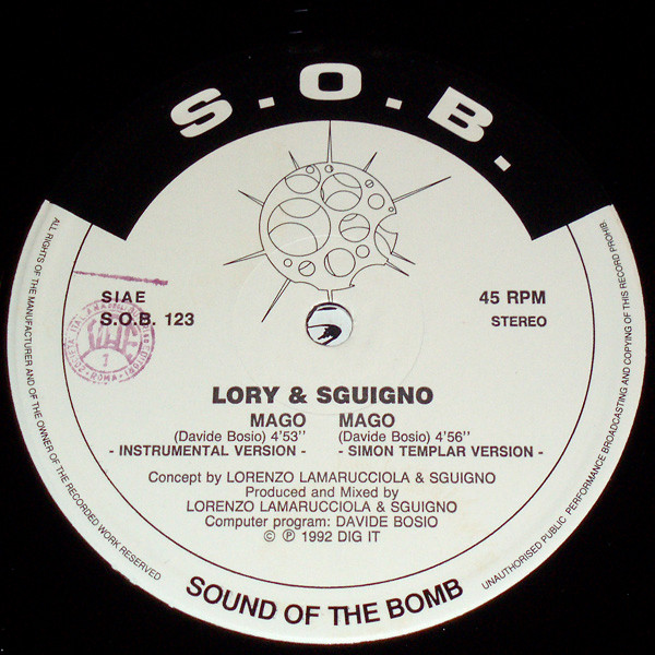 Lory & Sguigno - Mago | S.O.B. (Sound Of The Bomb) (S.O.B. 123) - 2