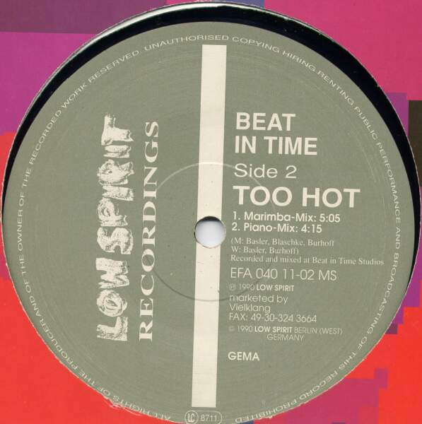Beat In Time - Dogflight | Low Spirit Recordings (EFA 04011-02 MS) - 4 Beat In Time - Dogflight | Low Spirit Recordings (EFA 04011-02 MS) - 4