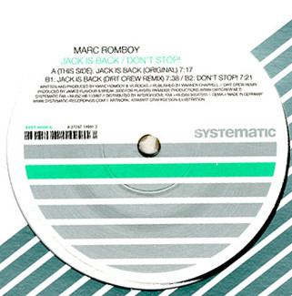 Marc Romboy - Jack Is Back | Systematic (SYST 0008-6) - main Marc Romboy - Jack Is Back | Systematic (SYST 0008-6) - main