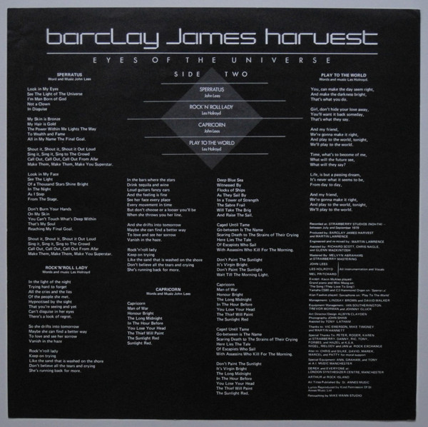 Barclay James Harvest - Eyes Of The Universe | Polydor (2383 557) - 8