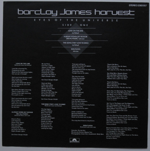 Barclay James Harvest - Eyes Of The Universe | Polydor (2383 557) - 7