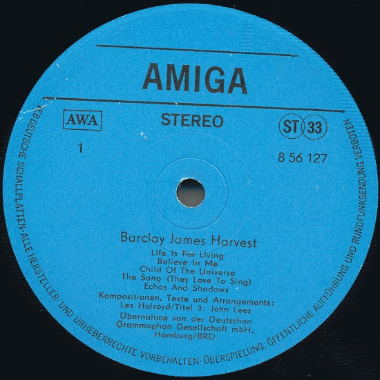 Barclay James Harvest - Barclay James Harvest | AMIGA (8 56 127) - 3 Barclay James Harvest - Barclay James Harvest | AMIGA (8 56 127) - 3